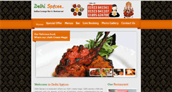 Desktop Screenshot of delhispicee.com