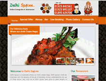 Tablet Screenshot of delhispicee.com